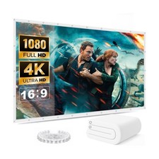 3D Air Mesh Projector Screen 16.4ft, 4K 16:9 Portable Projector Movies Screen... picture