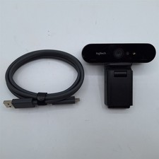 Logitech Brio 4K Webcam, Ultra 4K HD Video Calling, Noise-Canceling mic, Black picture