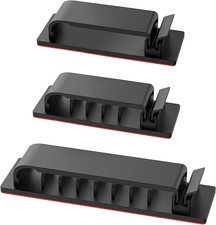 Cable Management Clips 20Pcs Self Adhesive Wire Organizer for Tv PC Ethernet picture