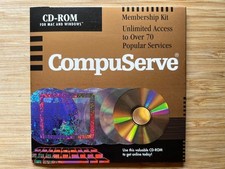 Vintage, Sealed: CompuServe Membership Kit CS1628 (1/95) Mac Windows picture