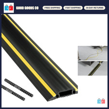 30ft Floor Cord Cover - Linkable Cable Protector, Heavy Duty, Hide Cords, Preven picture