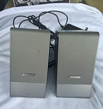 Bose Computer MusicMonitor Desktop Speakers Silver 301481-001 301482-001 TESTED picture