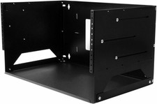 2-Post 4U Open Frame Wall Mount Network Rack with Built-In Shelf, Wall Mount Dat picture