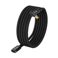 m USB-C Male to Female Extension Cable 80Gbps 240W Right Angle Thunderbolt 5/4 picture