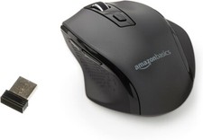 Amazon Basics Ergonomic 2.4 Ghz Wireless Optical PC Mouse DPI Adjustable Black($ picture