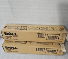 2 PK Genuine DELL Laser Printer  5100 CN Yellow & Cyan Toners picture