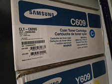 SET OF 4 - Genuine Samsung CLT-K609S, CLT-M609S, CLT-C609S, CLT-Y609S picture