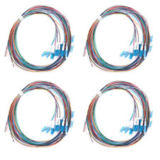 4 Sets 12-Strand LC/UPC Fiber Optic Pigtail, OS2 Single Mode 9/125Μm 1.5M picture