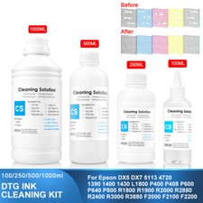 DTG Cleaning Solution for  Textile Pigment Ink Print Head liquid picture