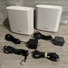 ASUS ZenWiFi AX6600 XT8 Tri-Band Mesh Wi-Fi 6 Router System White (2) Pack Minty picture