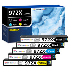 972X Ink Cartridges High Yield Combo Pack(5-Pack, 2Black/1Cyan/1Magenta/1Yellow) picture