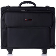 Alpine Swiss Rolling 17” Laptop Briefcase Hard Side Catalog Case on Wheels picture