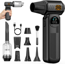 B50 Compressed Air Duster & Vacuum Cleaner, 150,000RPM Turbo Fan with Smart Disp picture