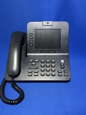 Cisco CP-8945 Black Corded Office VoIP Phone 4 Lines Speakerphone PoE Ethernet picture