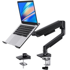 HUANUO 2 in 1 Function Laptop Mount with Tray, Fits 13-34″ Monitors & Up to 1... picture