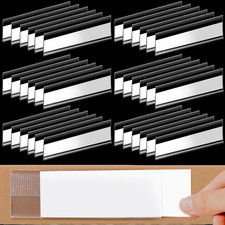 72 Pcs Clear Plastic Adhesive Shelf Label Holders,3 x 1 Inch picture
