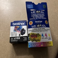 Brother LC41 CL BK Ink Cartridge Set Cyan Black Yellow New Sealed picture