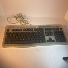 Macally iKey 4 Wired USB Keyboard Macintosh G2 Vintage Apple Clear 19