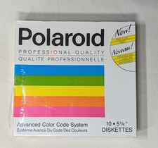 New In Box Original Factory Seal 10 Polaroid Floppy Diskettes 5.25