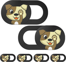 Cute Dog Webcam Cover Slide, 6 Pack Laptop Camera Cover, Ultra Thin Privacy Shut picture