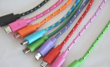 Braided Charger Cable for MICRO USB Samsung Galaxy S7+ S6 LG HTC Nokia Motorola picture
