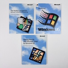 Introducing Microsoft Windows Word Companion 95 Manual Nice Condition Vintage picture