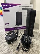 Netgear N600 WiFi Cable Modem Router Model C3700 Used And Ready To Go picture