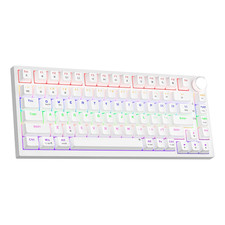 GM326 75% Percent Mechanical Keyboard,Wired Mini Backlit Hot White picture