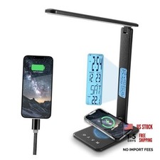 Desk lamp,LED Lamp with Wireless Charger,USB Charger Port,Touch Control,3 picture