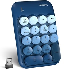 Wireless Number Pads, Colorful 2.4G Wireless 18 Keys Numeric Keypad Portable ... picture