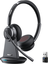 Wireless Headset with Mic for Work, Bluetooth 6.0 Headset with Microphone for PC picture