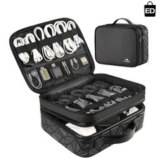 Portable DJ Gear Organizer with Adjustable Dividers - Stylish & Functionality picture