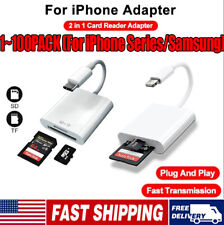 TF/SD Card Adapter Camera Reader for iPad iPhone6 7 8 Plus 13 14 15 Pro X Xs LOT picture