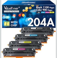 4-Pack 204 / 204A Toner Cartridges Compatible Replacement For HP Black & Color picture