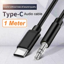 1M Car Stereo Android Type-C USB-C to 3.5mm Male Audio Jack AUX Cable Adapto lot picture