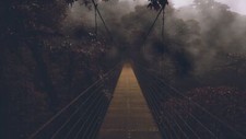 Landscape forest bridge dark outdoors plants Custom Gaming Mat Desk picture