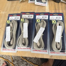 4pcs Group Lot New 10ft Keyboard Mouse Cable Mini DIN6 Male to Male PS2 - Beige picture