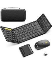 Samsers Foldable Bluetooth Keyboard and Mouse Combo 2.4G+Dual BT Full Sz. Travel picture