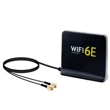 Wifi 6E 12Dbi Sma Female Antenna With Tri-Band 2.4G/5.8G/6Ghz 3Ft Rg174 Rp-Sma picture