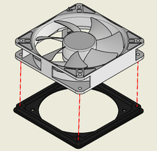 PC Fan Adapter – 92mm to 120mm picture