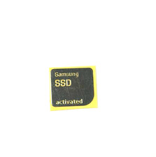 1 x Silver Metallic Sticker Decal for Samsung SSD Activated 20 mm x 18mm picture