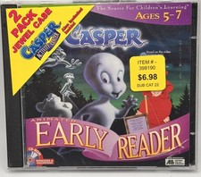 VINTAGE CASPER THE FRIENDLY GHOST & WENDY WITCH EARLY READER CD ROM 1998 PC MAC picture