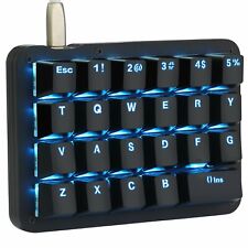 One Handed Macro Mechanical Keyboard Blue LED 23 Keys Gaming Keypad Blue Switch picture