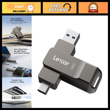 128GB USB-C Flash Drive, Dual USB 3.2 Thumb Drive, Metal Swivel Design, Portable picture
