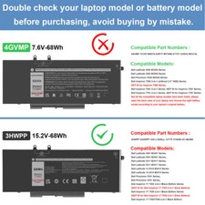 Lot 3HWPP Battery for Latitude 5401 5410 5411 5501 5510 5511 Precision 3541 3551 picture