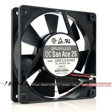 1PCS For SANYO 109P1224H402 cooling fan DC24V 0.24A 120*120*25MM 2-wire picture