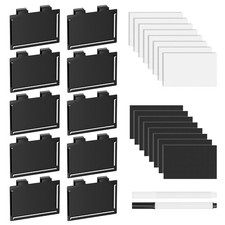 10 Pack Pantry Basket Labels Clip on for Storage Bins, with 20 Label Cards, K... picture