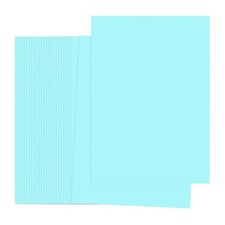 Light Blue Color Copy Paper, 50 Sheets 8.3x5.9