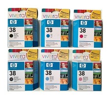 6 x Genuine Ink HP Photosmart Pro B9180 B8850 / No 38 UV C9412A -C9418A INK picture