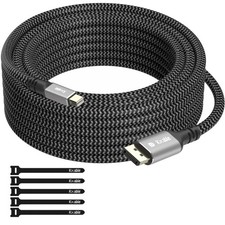 4K Mini DisplayPort To DisplayPort Cable Thunderbolt Compatible DP Cord 20 FT picture